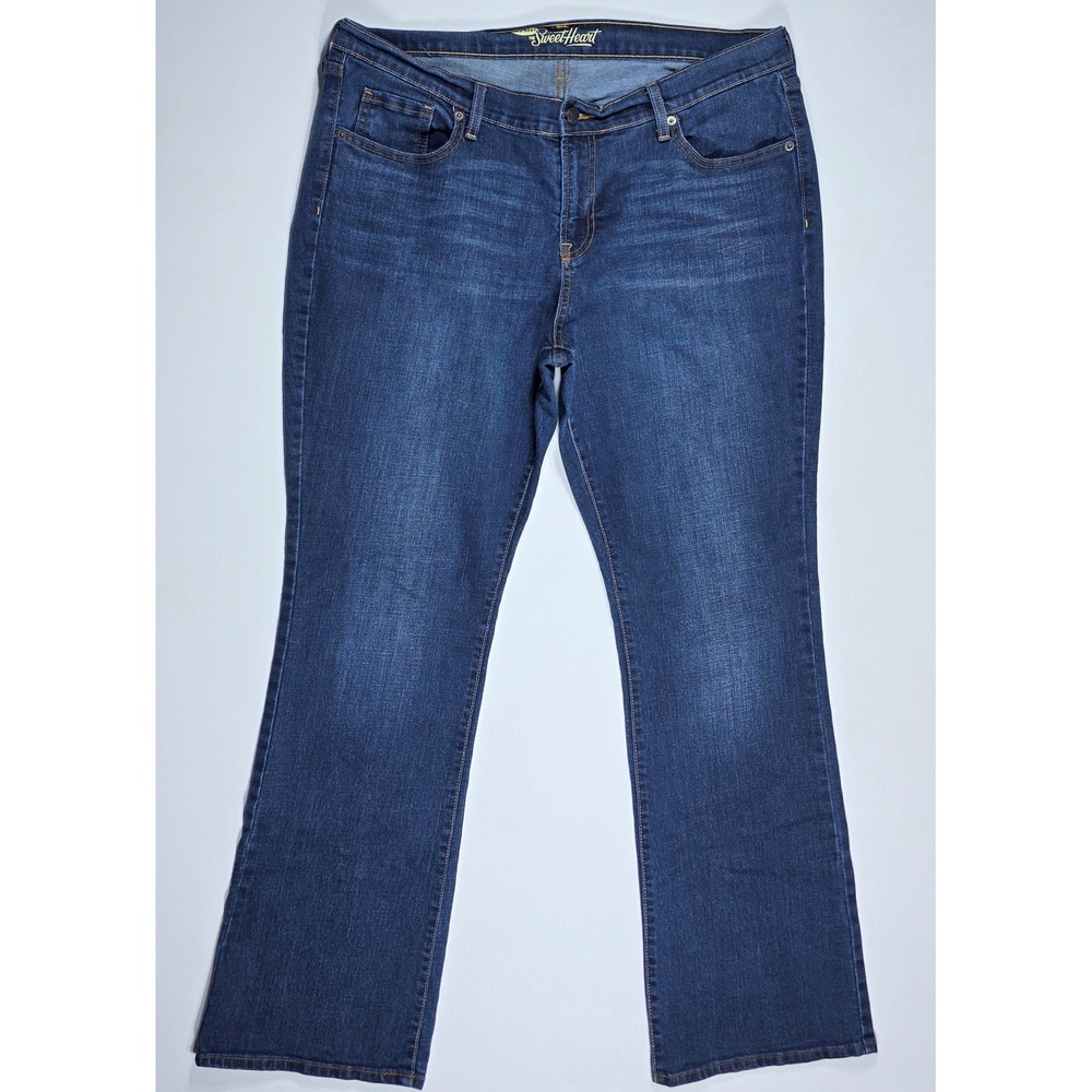Old Navy The Sweetheart Bootcut Jeans Dark Wash Blue Denim Size 16 Regular